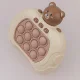 Electronic Pop It Game Maxlife MXPS-100 Bear Sensory Fidget Toy for Kids, beige