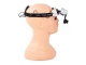 Head Magnifier with 2 LED Lights and 8 Interchangeable Lenses (up to 28x), Black/White