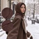 Women\'s Balaclava Hood Glimz 3-in-1 with Wool, Brown
