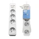 Philips CHP2144WB/60 Extension Lead with 4 Sockets, 3m, White