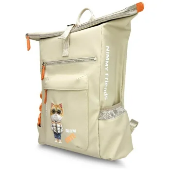 Nimmy Cool&Cute 2.0 Cat Laptop Backpack - Beige