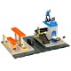 Police parking and fuel station playset, 54 pieces