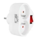 Maclean MCE31 Double Socket Adapter with Switch, 3680W