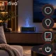 Zortiva 250ml Ultrasonic Air Humidifier and Aroma Diffuser with Flame Effect and Remote