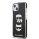 Чехол Karl Lagerfeld Karl & Choupette Head для iPhone 13 mini, черный