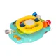 Interactive Steering Wheel Toy for Toddlers with Music and Lights, Blue
