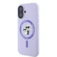Karl Lagerfeld Silicone KC Heads MagSafe Case for iPhone 16 Plus Purple