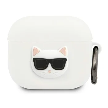 Karl Lagerfeld AirPods 3 Case Silicone Choupette, White