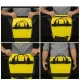 Rockbros AS-003-1Y Waterproof Bicycle Pannier Bag with Shoulder Strap 10-14L - Yellow