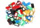 Plastic Key Chain Label Tags Identifiers Set 100 pcs.