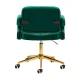 Adjustable Velvet Swivel Chair 4Rico QS-OF213G, Green