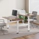 Ergo Office ER-404W Double Electrically Adjustable Desk Frame, White