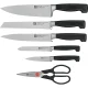 Zwilling Vier Sterne Self-Sharpening Knife Block Set 7 pcs, Grey