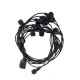Outdoor Lights Decoration Balls Festoon Lighting 12m + 10 G45 Bulbs (White)