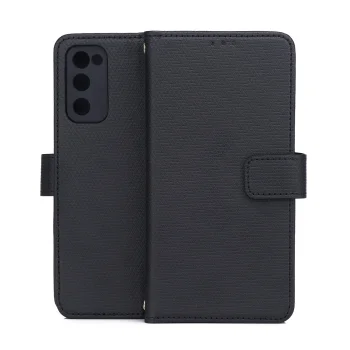 TFO Smart Triangle Wallet Case for Samsung Galaxy S25 FE, Black