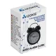 Izoxis 25473 Retro Alarm Clock with LED Backlight, Black