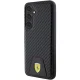 Ferrari Samsung Galaxy S24+ Case Carbon Stitched Bottom, Black
