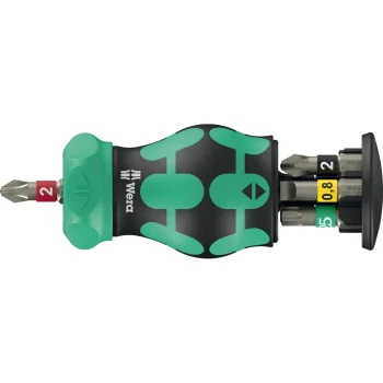 Wera KK Stubby Magazin RA 2 Ratchet Screwdriver with Bits