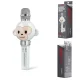 Kids Karaoke Microphone Maxlife Animal MX-100 with Bluetooth Speaker, White