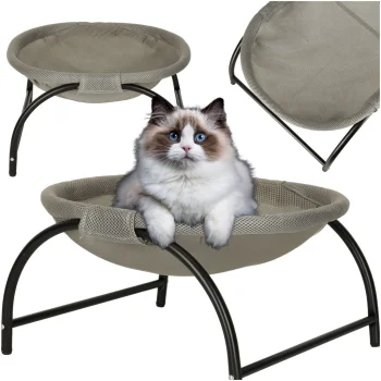 Cat Hammock Bed on Legs, 45x42x23 cm, Grey