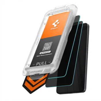 Spigen Glas.Tr Ez Fit Pro HD Privacy Screen Protector for Samsung Galaxy S26, 2-Pack