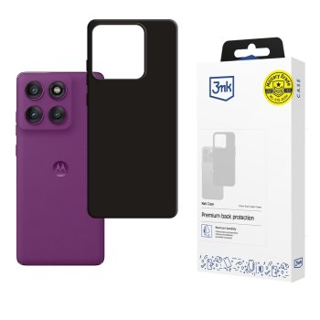 3mk Matt Case for Motorola Edge 60 Pro Matte Black