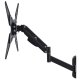 Maclean TV Wall Mount, 32\"-55\", 22kg, Gas Spring, Black
