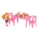 2-in-1 Doll Camper Van & Ice Cream Food Truck Playset with Doll, 21 pcs