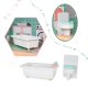 Wooden Pastel Dollhouse Villa DIY Model with Furniture 117 cm