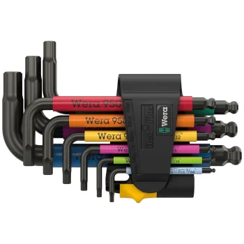 Hex Key Set Wera 950/9 Hex-Plus Multicolour Imperial 3, 9-Piece