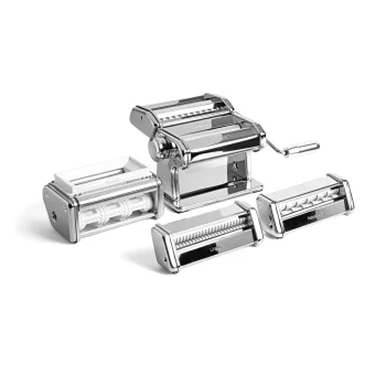 Marcato Multipast+ Pasta Machine Set with Attachments, Silver
