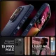 Apple iPhone 15 Pro Max 6.7\'\' Spigen Liquid Air Case Cover, Navy Blue