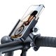 Wozinsky Aluminum Adjustable Phone Bike Mount Holder, Black