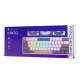 Machenike K500-B61 Wired Mechanical Gaming Keyboard, Brown Switch - Blue and White