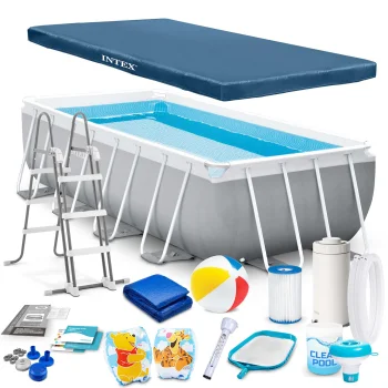 Karkasinis sodo baseinas Intex 26790, 400 x 200 x 122 cm, su siurbliu