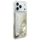 Guess Liq. Glitter 4 Charms Case for iPhone 17 Pro Max, Gold