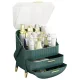 Cosmetic Makeup Organizer Container Jewelry Storage Box, Green