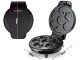 Electric Waffle and Cookie Maker with Fun Shape Molds, 1200W, Black