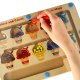 Magnetic Maze Montessori Learning Colors and Counting, ice-cream