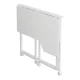 Maclean MC-1250 L/W Folding L-Shaped Desk, 100x65cm, White