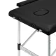 Balance Folding Massage Table, Aluminum, 2 Segments, Black