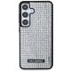 Samsung Galaxy S24 (SM-S921) Karl Lagerfeld Rhinestone Metal Logo Case Cover, Silver