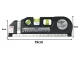 Laser Level with 2.5m Tape Measure and USB Charging, 3 Modes, Black