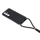 Case for Samsung Galaxy A57 5G with Crossbody Strap and Fiber Lining, Black