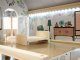 LULILO Wooden Play Dollhouse with Furniture and LED Lightning, 78cm