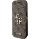 Guess 4G Metal Logo Wallet Case for iPhone 15 Pro Max, Brown