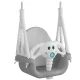 Ricokids 3-in-1 Elephant Toddler Bucket Swing, Grey-White