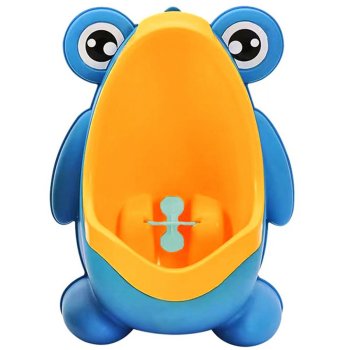 Frog Potty Training Urinal for Boys, Blue and Yellow