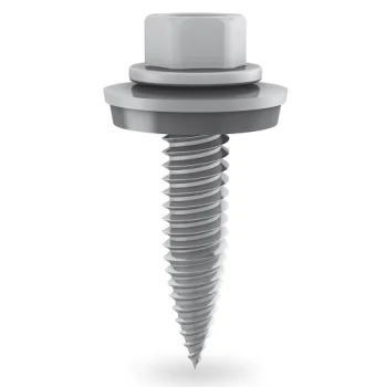 Self-Tapping Screws 6x25mm for PV Panels Mounting, Stainless Steel A2 & EPDM, 100pcs