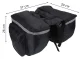 Bicycle Rear Rack Pannier Bag RW1 with 4 Compartments, Black